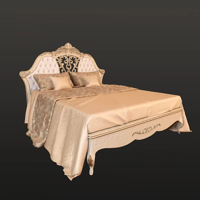 Double bed 3d model