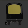 Holosun Red Dot Sight For Weapon With Yellow Lens And Tactical Design 3d model