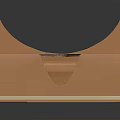 Simple Design Cardboard VR Headset With Circular Lenses And Nose Notch