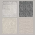 Modern Simple Carpet Fabric Square Living Room Plain Color 3d model
