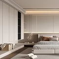 Modern Bedroom Interior Design With Bedhead Wall Wooden Flooring And Natural Light