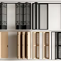 Various Folding Doors Styles With Black Frames Wooden Finishes And Louvered Panels For Interiors