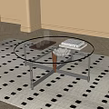 Modern Middle Ancient Style Coffee Table 3d model