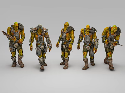 Modern game character Orcs 3d model