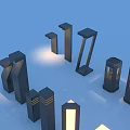 Different Styles of Modern Outdoor Lights with Decorative Designs and Illumination