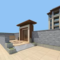 Modern Multi Story Detached Villa With Stone Exterior And Landscaped Courtyard