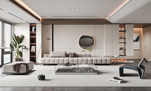 modern living room 3d model