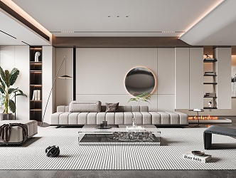 modern living room 3d model