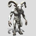 Monster Sheep Head Silent Hill Sheep Head Monster Sheep Head Person 3d model