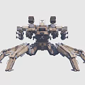 Smart Machine With Multiple Mechanical Legs And Combat Weaponry Structure