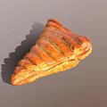 Freshly Baked Golden Flaky Croissant With Crispy Layers And Buttery Taste