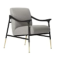 New Chinese Style Single Sofa Single Chair 3d model