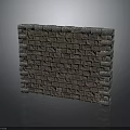 Architectural Brick Wall Structure With Textured Gray Bricks And Mortar Joints