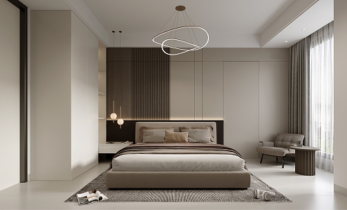 Modern Bedroom Guest Bedroom 3d model