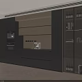Sleek Modern Custom Wine Cabinet With Glass Doors Warm Ambient Light And Full Kitchen Storage