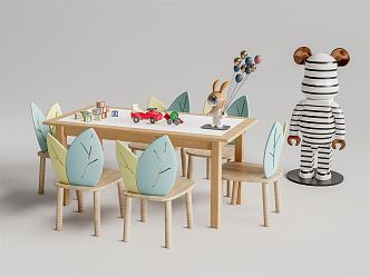 Modern Children's Desk and Chair Children's Desk and Chair Children's Desk and Chair 3d model