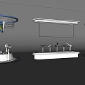 Modern Display Shelves With Suspended Design And LED Lighting For Exhibits