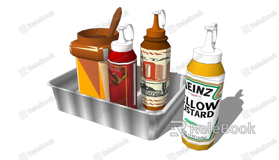 Modern Seasoning Bottle Kitchen Sauce model