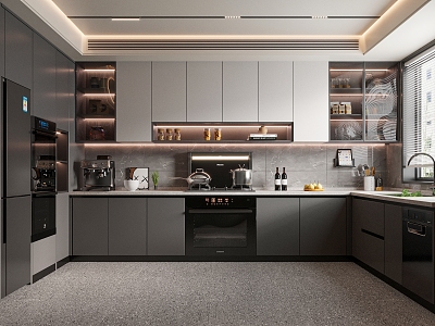 Modern Kitchen 3d model