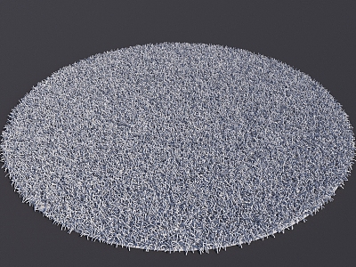 Small carpet mat thick carpet living room carpet bedroom carpet round carpet 3d model