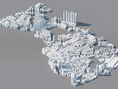 Modern Architecture Common Building Building Block City Business Center Office District City Center District City Building 3d model