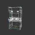 Arcade Entertainment Machine With Colorful Design Classic Game Controls And Retro Gaming Experience