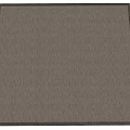 Square Woven Rug in Dark Brown with Classic Border for Home Decor