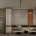 Elegant Hotel Lobby Interior With Marble Reception Desk Wooden Panels And Ambient Lighting