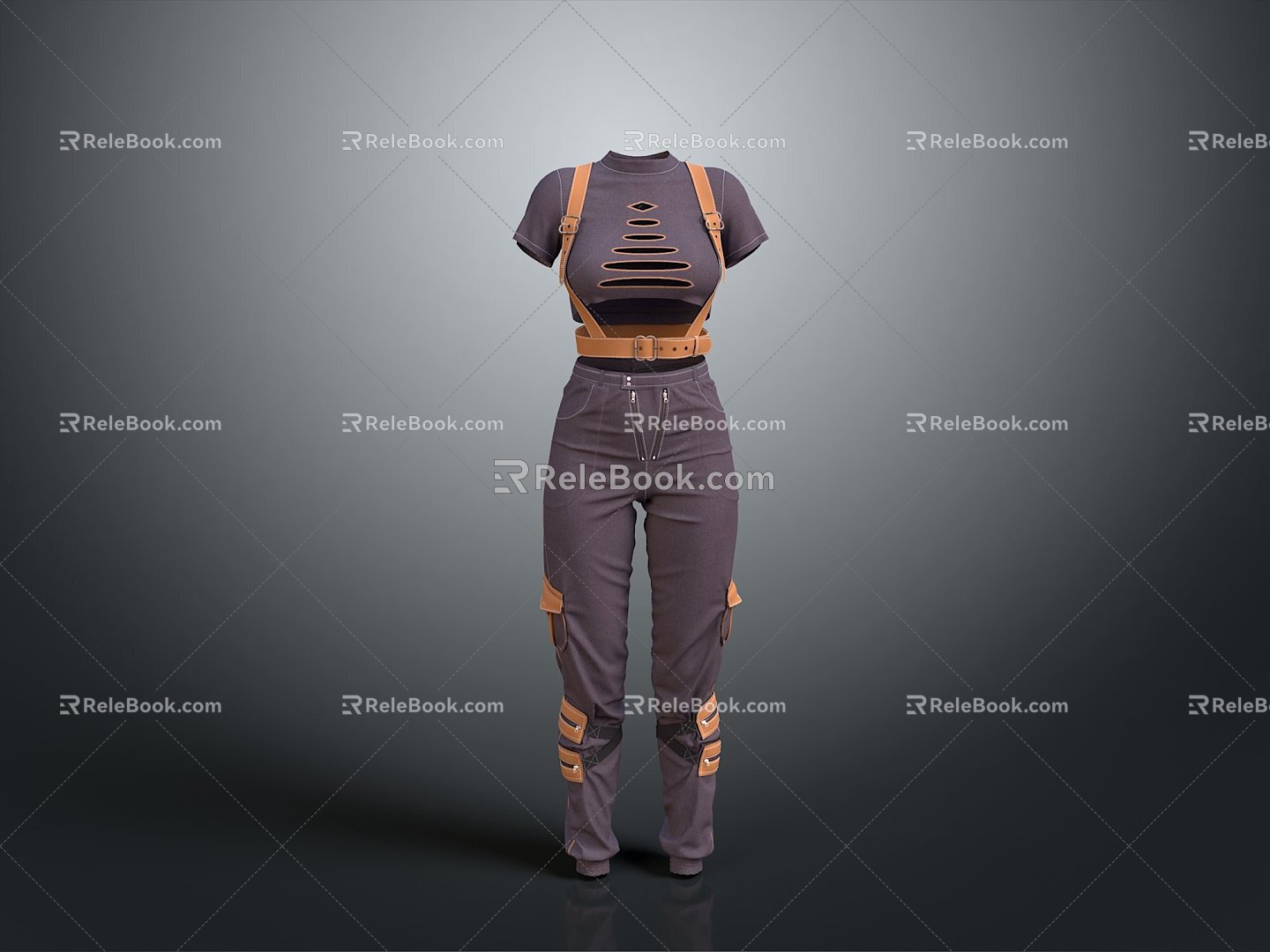 Jeans Straight Pants Khakis Bloomers Wide Leg Pants Flare Pants Pencil Pants Cargo Pants 3d model