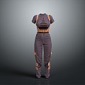 Jeans Straight Pants Khakis Bloomers Wide Leg Pants Flare Pants Pencil Pants Cargo Pants 3d model