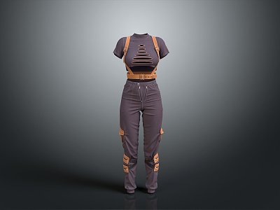 Jeans Straight Pants Khakis Bloomers Wide Leg Pants Flare Pants Pencil Pants Cargo Pants 3d model