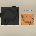 Modern Stylish Wall Decor With Dark Gray And Gold Folded Texture On Beige Wall