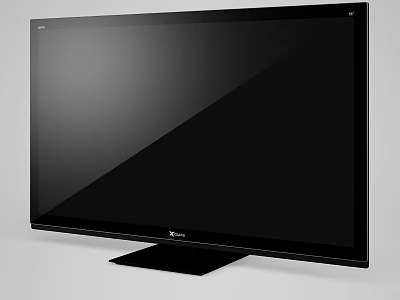 NEC Black Flat Screen Computer Monitor With Modern Minimalist Design And Stable Stand 3d model