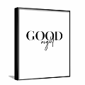 Good Morning Framed Wall Art With Modern Typography For Home Decor
