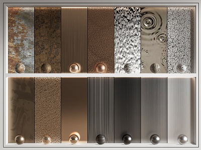 Modern metal wall panel metal wall panel brushed stainless steel water corrugated background wall metal plate model