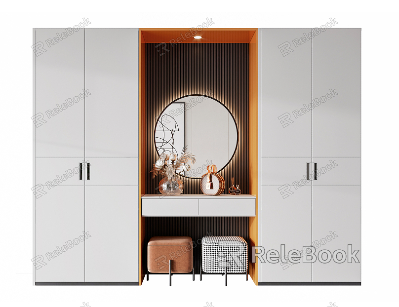 Modern wardrobe multi-function wardrobe model