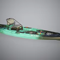 Turquoise And Gray Yacht With Modern Dashboard And Seating Area