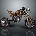 Modern motorcycle two-wheeled motorcycle off-road motorcycle road racing motorcycle 3d model