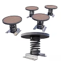 Garden Ornaments With Circular Platforms And Spring Bases For Outdoor Use 3d model