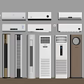 Collection of Various Air Conditioners and Fans with Wall Mounted and Floor Standing Designs