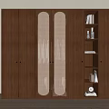 Middle style wardrobe 3d model