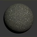Natural Stone And Wood Decorative Sphere With Pebble Textured Surface Design