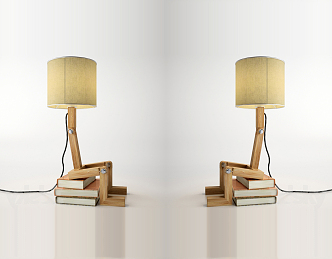 Nordic shaped table lamp table lamp floor lamp 3d model