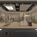 Elegant Minimalist Ladies Clothing Store Interior With Neat Apparel Displays And Comfortable Shopping Atmosphere