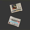 Stacks of Newspapers With International News Headlines And Colorful