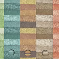 Multiple Colored Wall Panels Display Various Color Samples for Interior Design