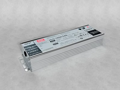 Air Conditioner Air Outlet With Silver Metal Casing LED Driver And Heat Dissipation Design 3d model