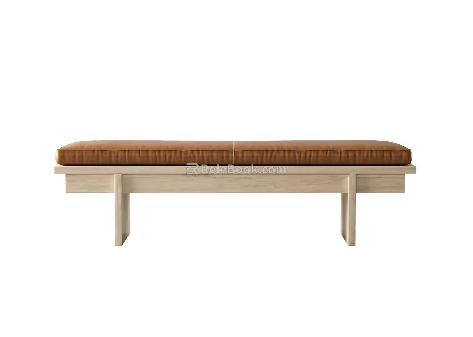 Nordic sofa stool sofa bench 3d model