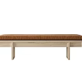 Nordic sofa stool sofa bench 3d model