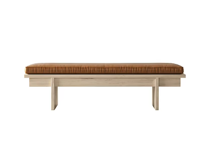 Nordic sofa stool sofa bench 3d model